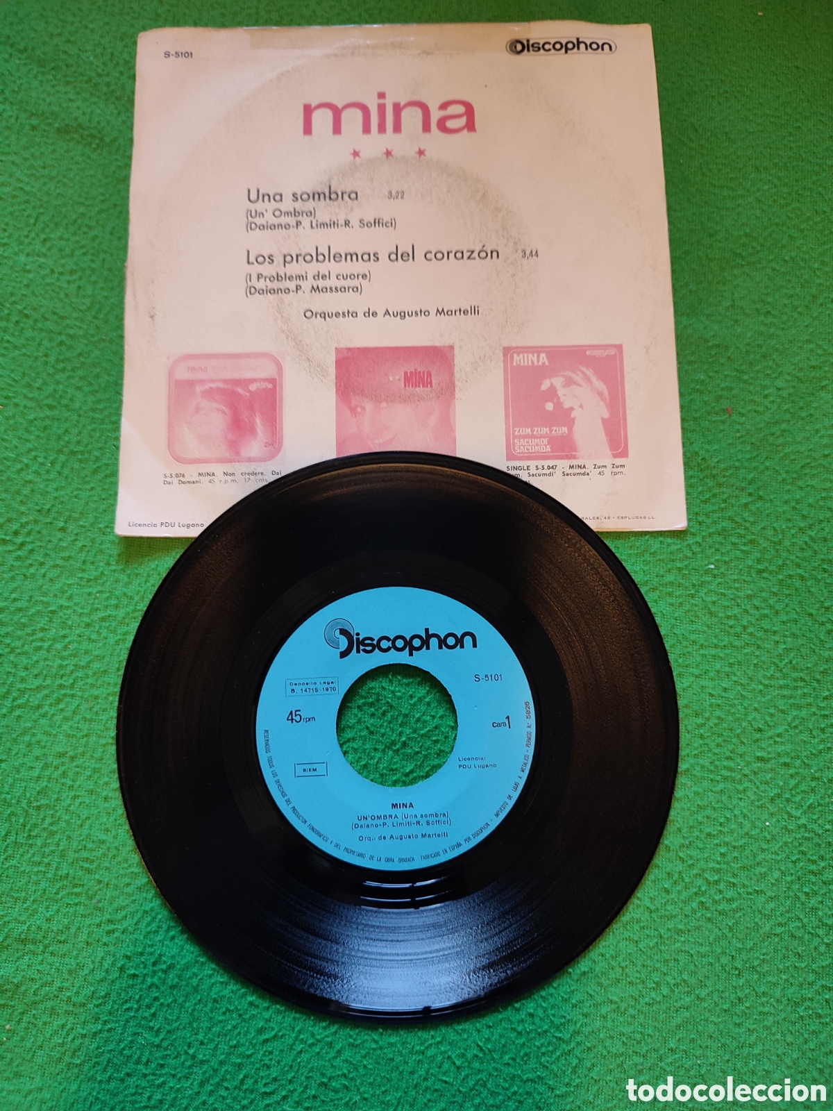 Discos de vinilo: Mina - Un ombra edici&oacute;n espa&ntilde;ola - Foto 2