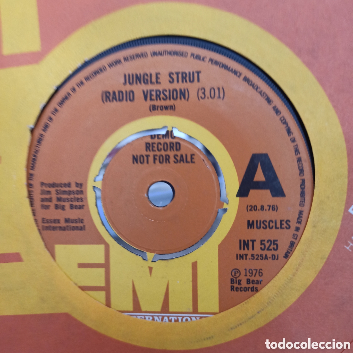 Discos de vinilo: Muscles &lrm;&ndash; Jungle Strut (Radio Version) (Promo) - Foto 1