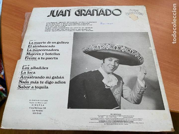 Discos de vinilo: JUAN GRANADO LP MEXICO (B-38) - Foto 3