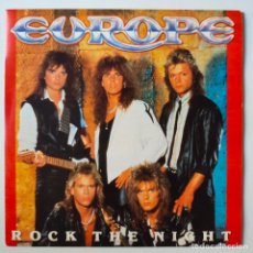 Discos de vinilo: EUROPE- ROCK THE NIGHT- SPAIN SINGLE 1986- EXC. ESTADO.