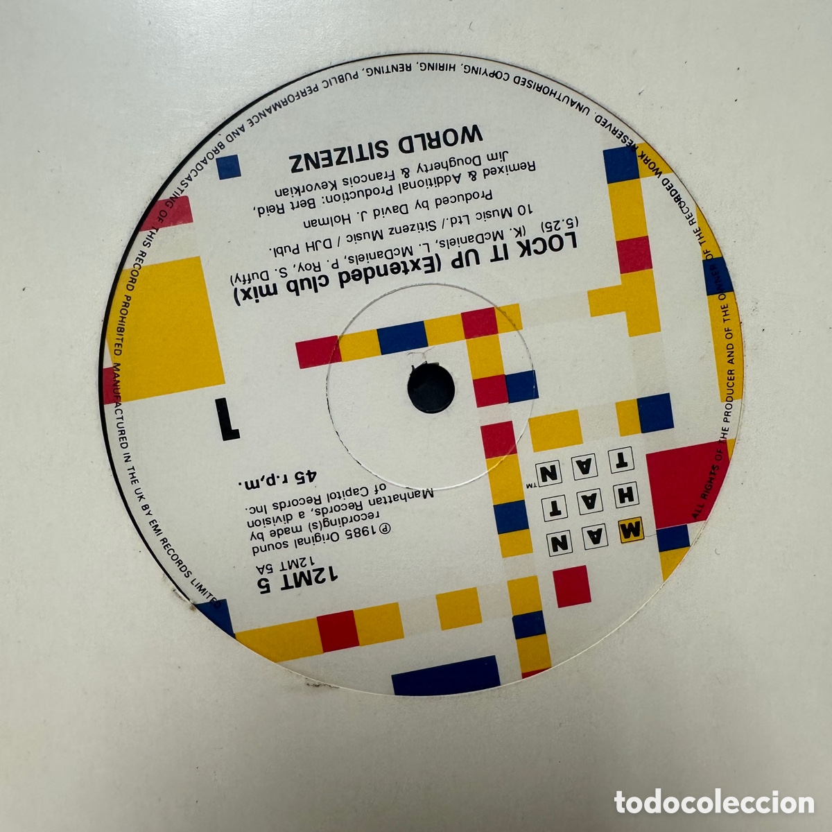 Discos de vinilo: World Sitizenz - Lock It Up (12&rdquo;, Single) - Foto 1