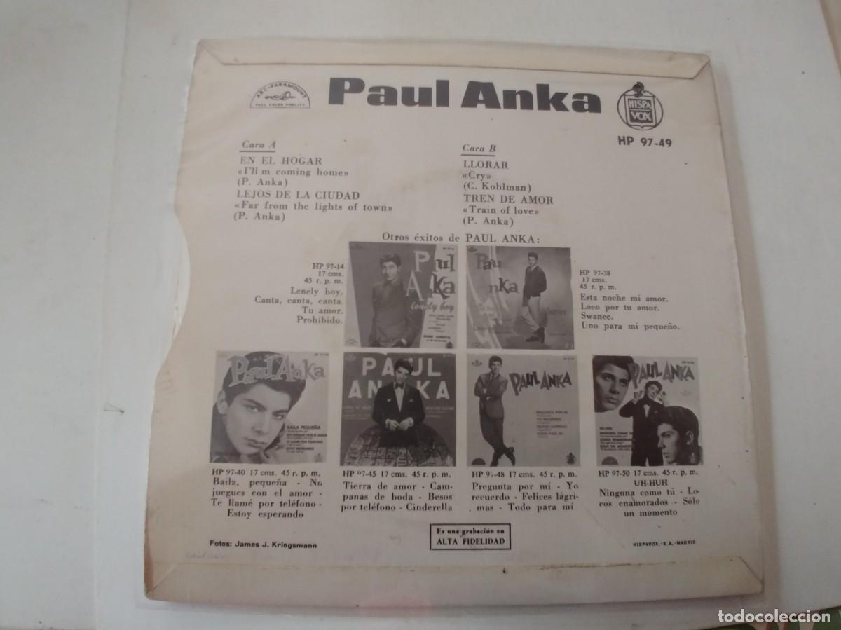 Discos de vinilo: PAUL ANKA-EP EN EL HOGAR +3-NUEVO - Foto 2