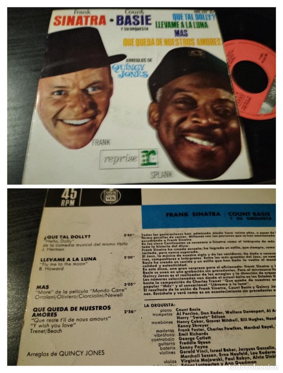 Discos de vinilo: FRANK SINATRA / COUNT BASIE - HELLO DOLLY 7&rdquo; SINGLE EP HISPAVOX 1964 - Foto 1
