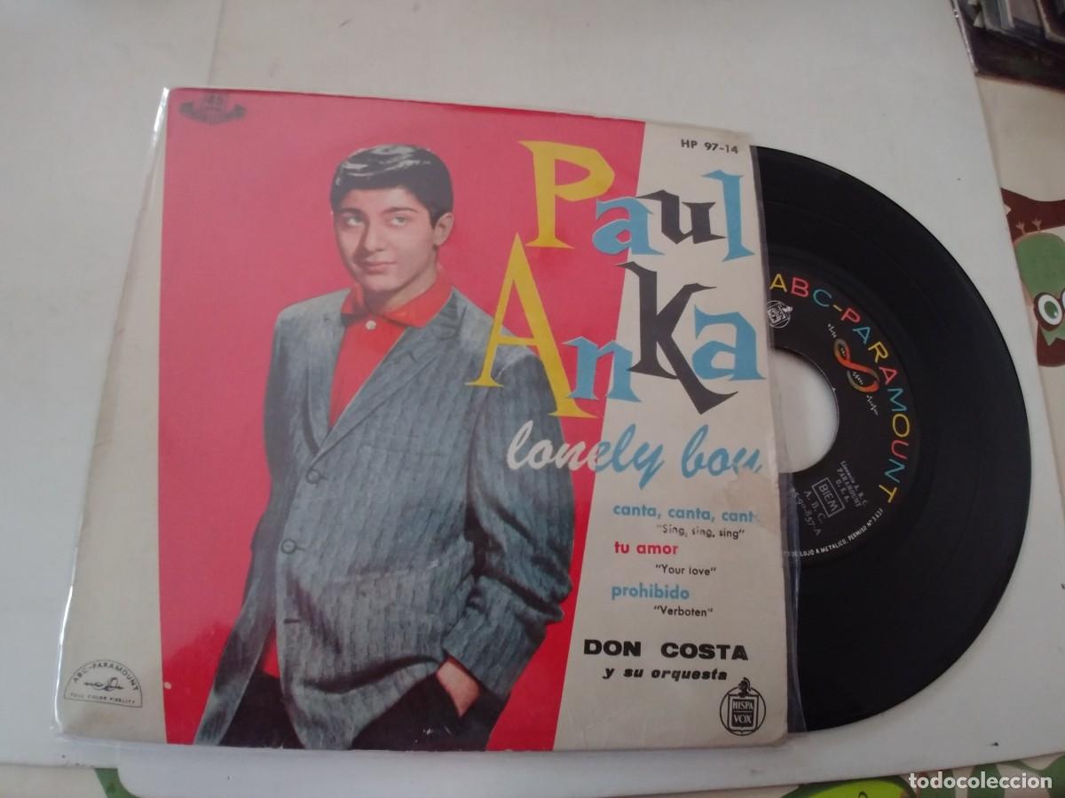 Discos de vinilo: PAUL ANKA-EP LONELY BOY +3 - Foto 1