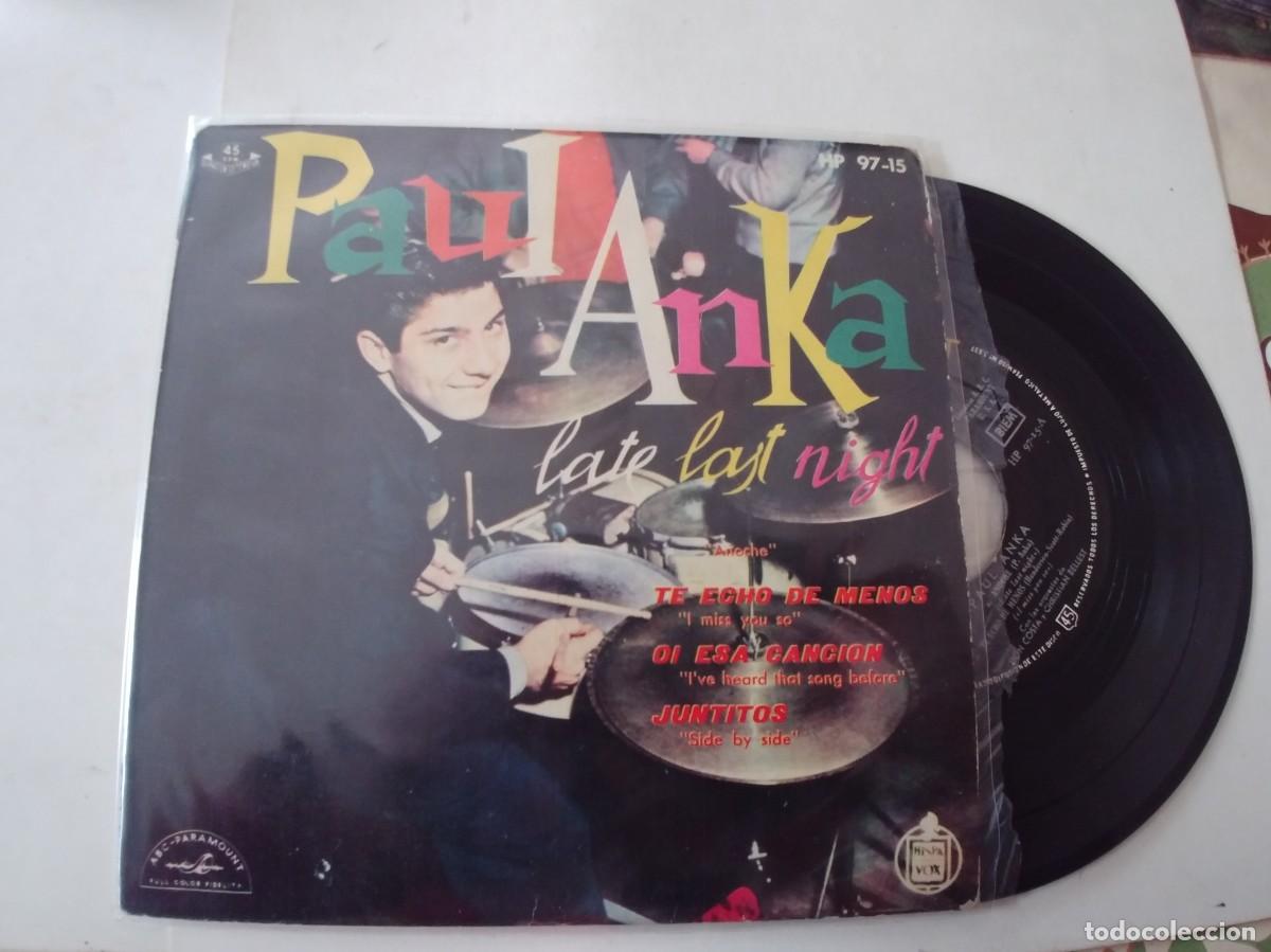 Discos de vinilo: PAUL ANKA-EP NIGHT +3 - Foto 1