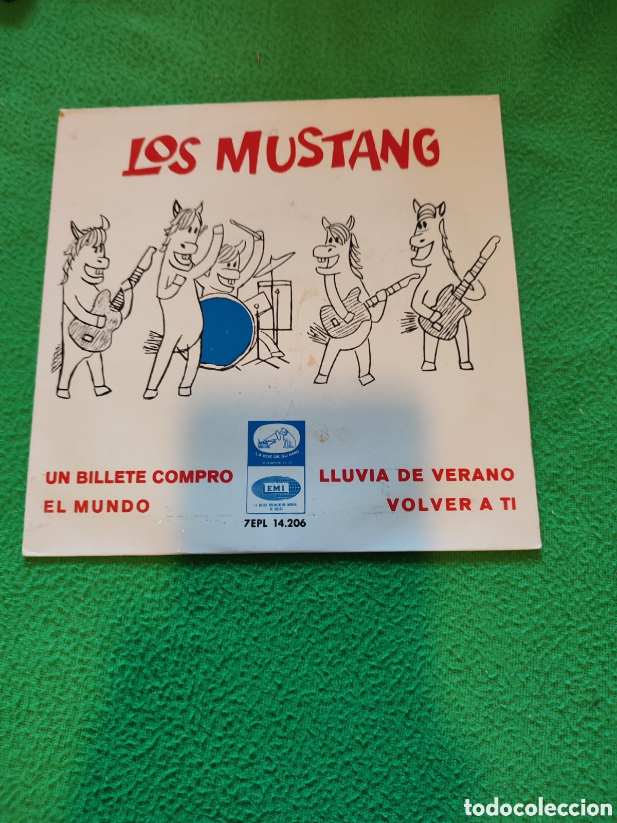Discos de vinilo: Los Mustang - Un billete compr&oacute; + 3 - Foto 1