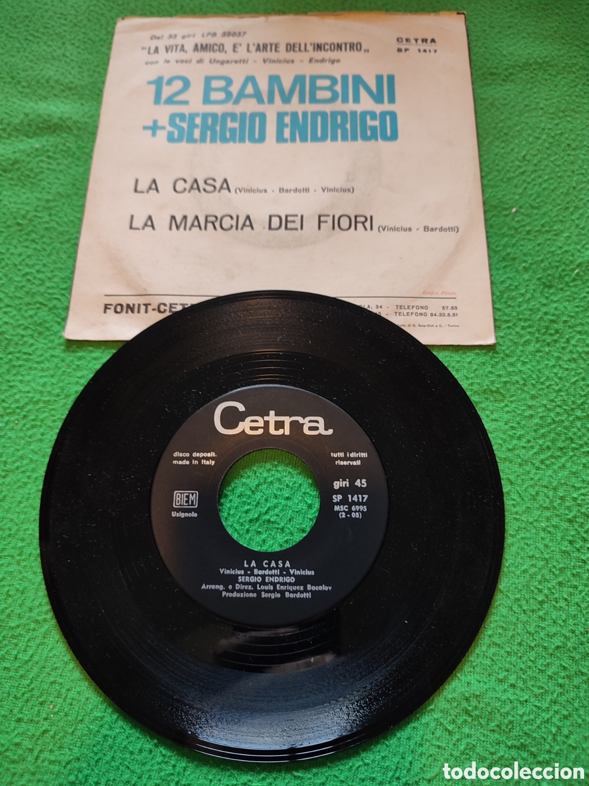 Discos de vinilo: 12 Bsmbini+ Sergio Endrigo - La casa - Foto 2