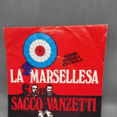 Discos de vinilo: LA MARSELLESA SACO VANZETTI CANTAT EN CATALÀ 1977 VINILO EP