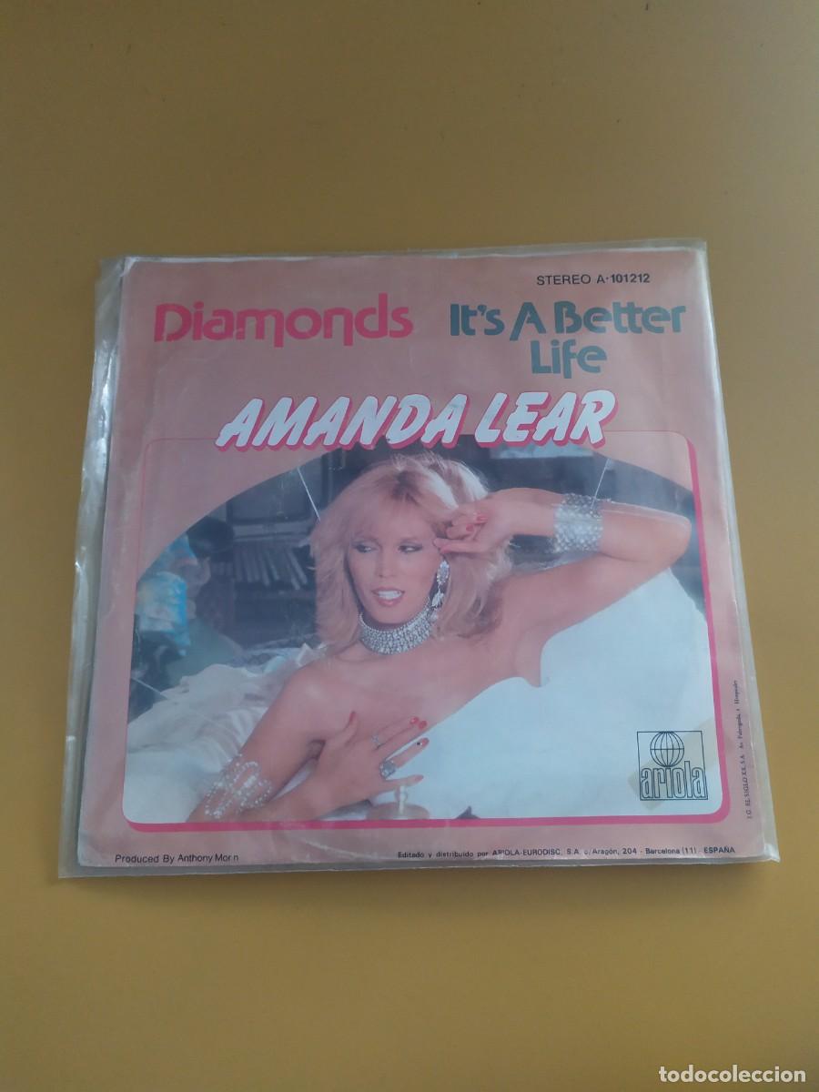 Discos de vinilo: Amanda Lear - Diamonds / Its a better life 1980 - Foto 2