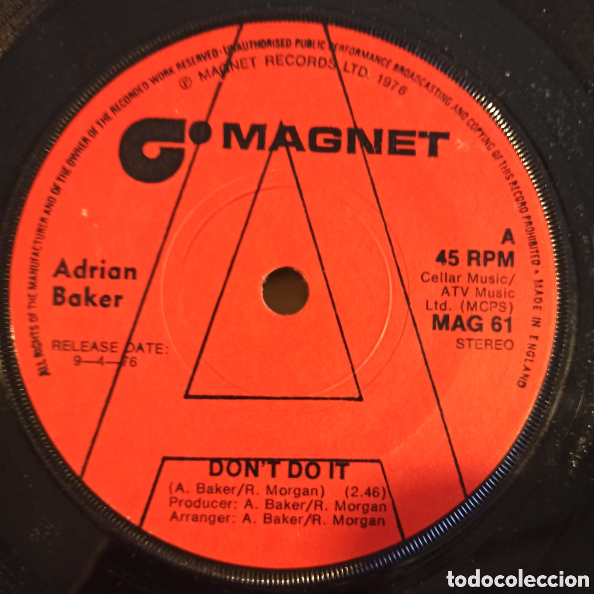 Discos de vinilo: Adrian Baker &lrm;&ndash; Dont Do It (Promo) - Foto 1