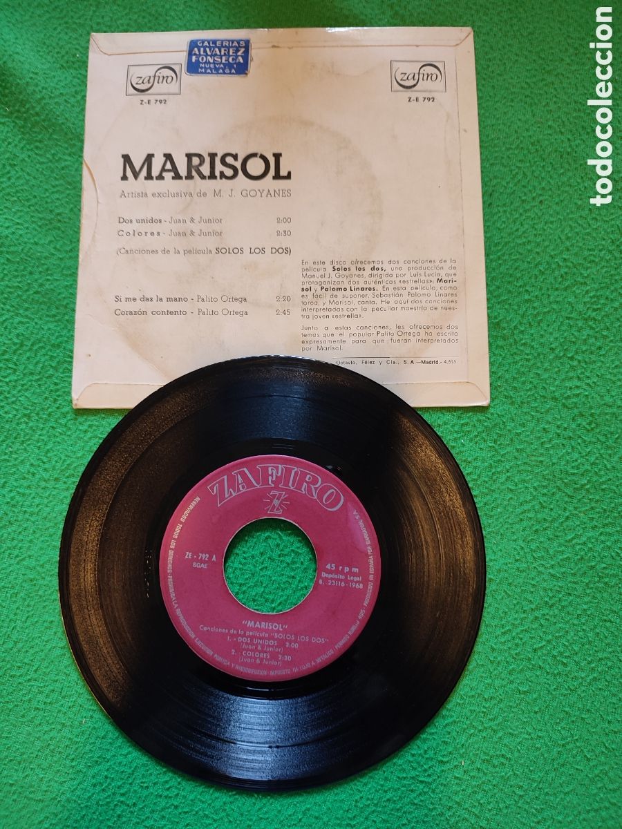 Discos de vinilo: Marisol - Dos unidos+ 3 - Foto 2