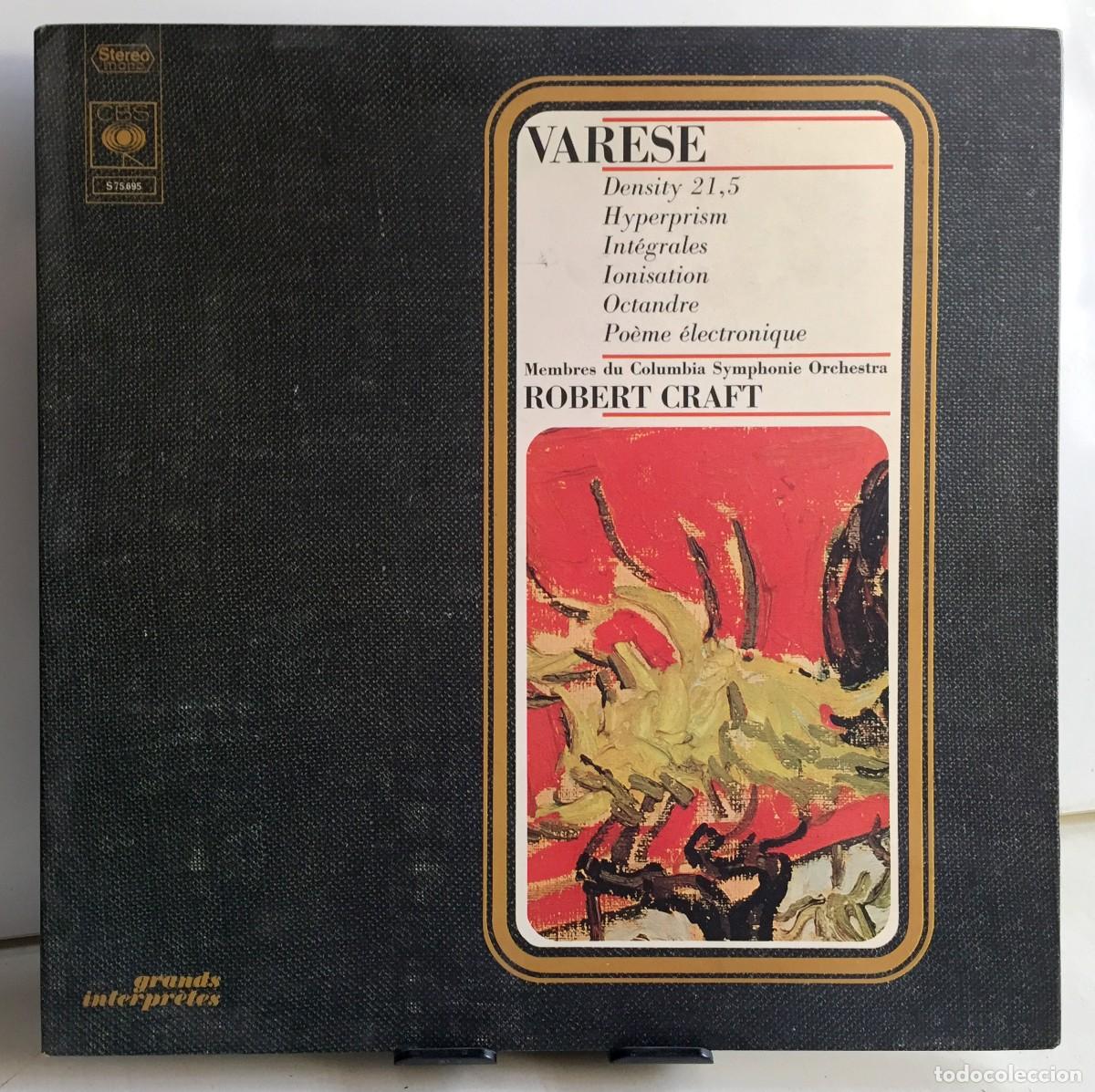 Discos de vinilo: Varese - Density 21,5, Hyperprism, Int&eacute;grales, Ionisation, Octandre... - Robert Craft - LP - Foto 1
