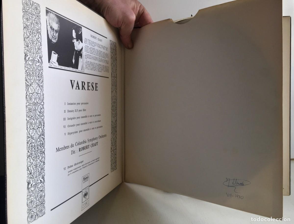 Discos de vinilo: Varese - Density 21,5, Hyperprism, Int&eacute;grales, Ionisation, Octandre... - Robert Craft - LP - Foto 3