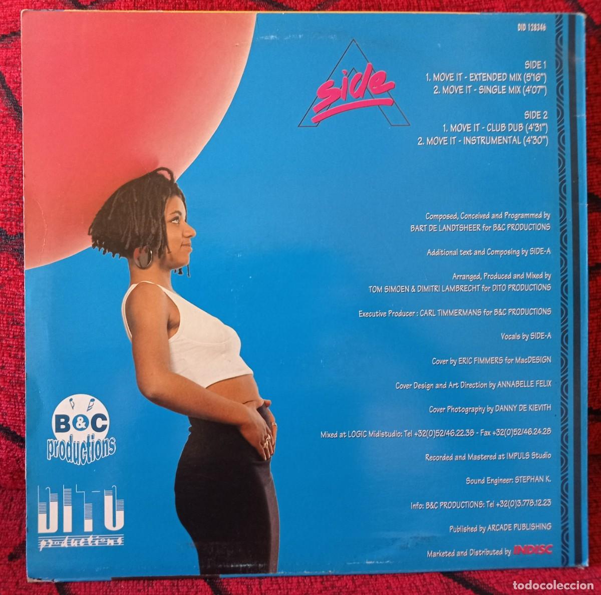 Discos de vinilo: SIDE A ** Move It ** MAXI SINGLE VINILO ORIGINAL 1992 - Foto 2