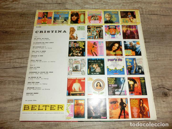 Discos de vinilo: CRISTINA - M/T (SPAIN 1970) - Foto 2