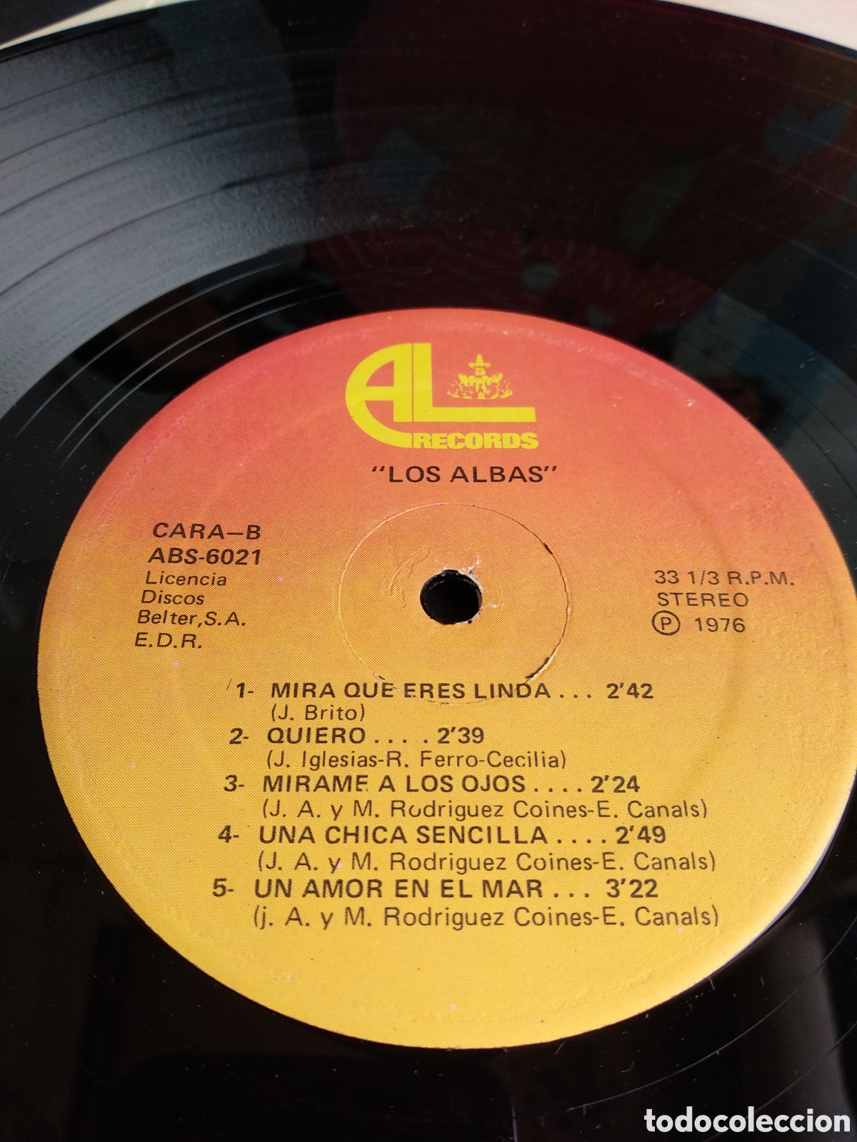 Discos de vinilo: LOS ALBAS, ANSIEDAD, SPAIN, AL, 1976, J.1 - Foto 4