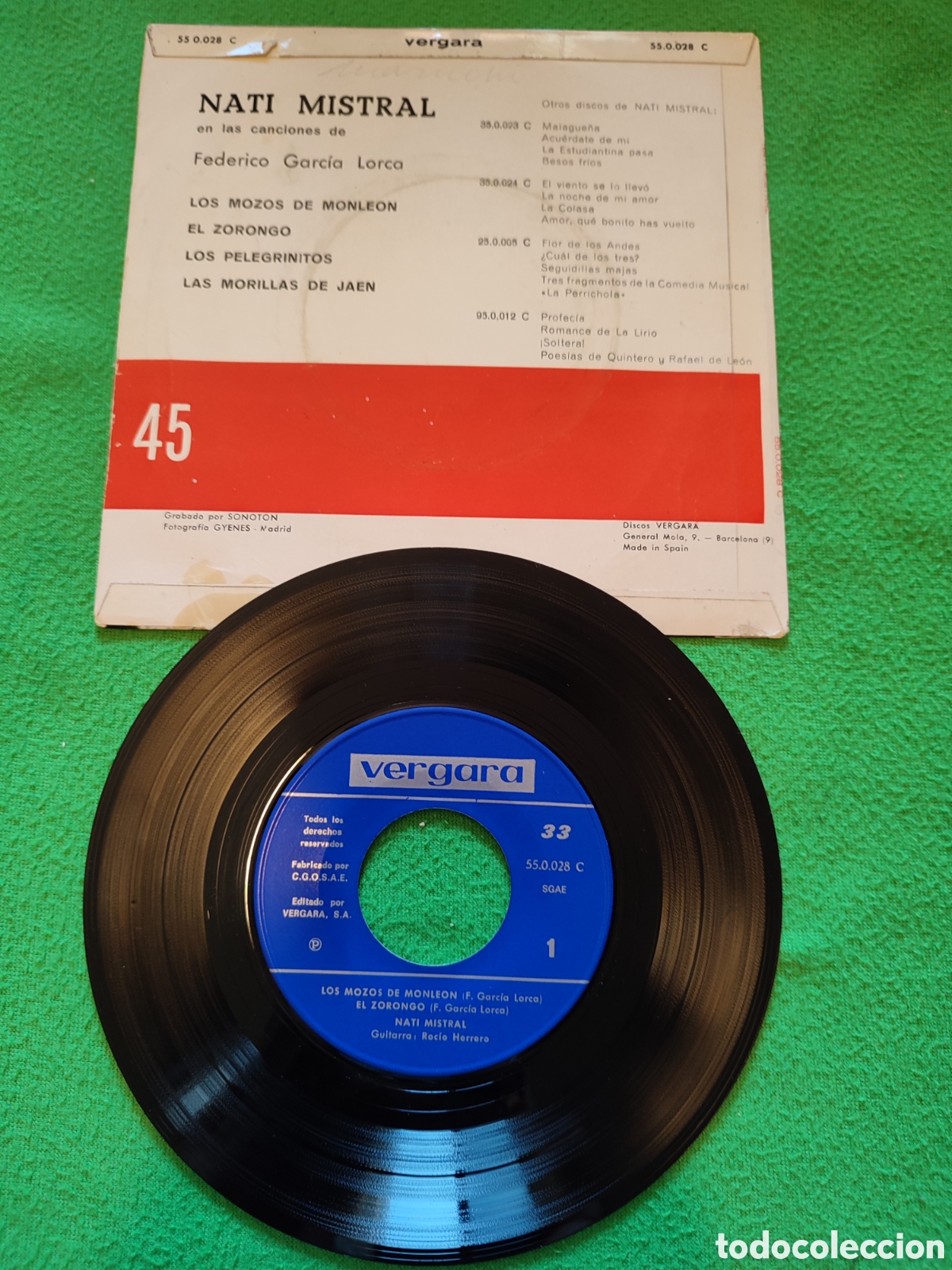 Discos de vinilo: Nati Mistral - Los pelegrinitos+ 3 - Foto 2