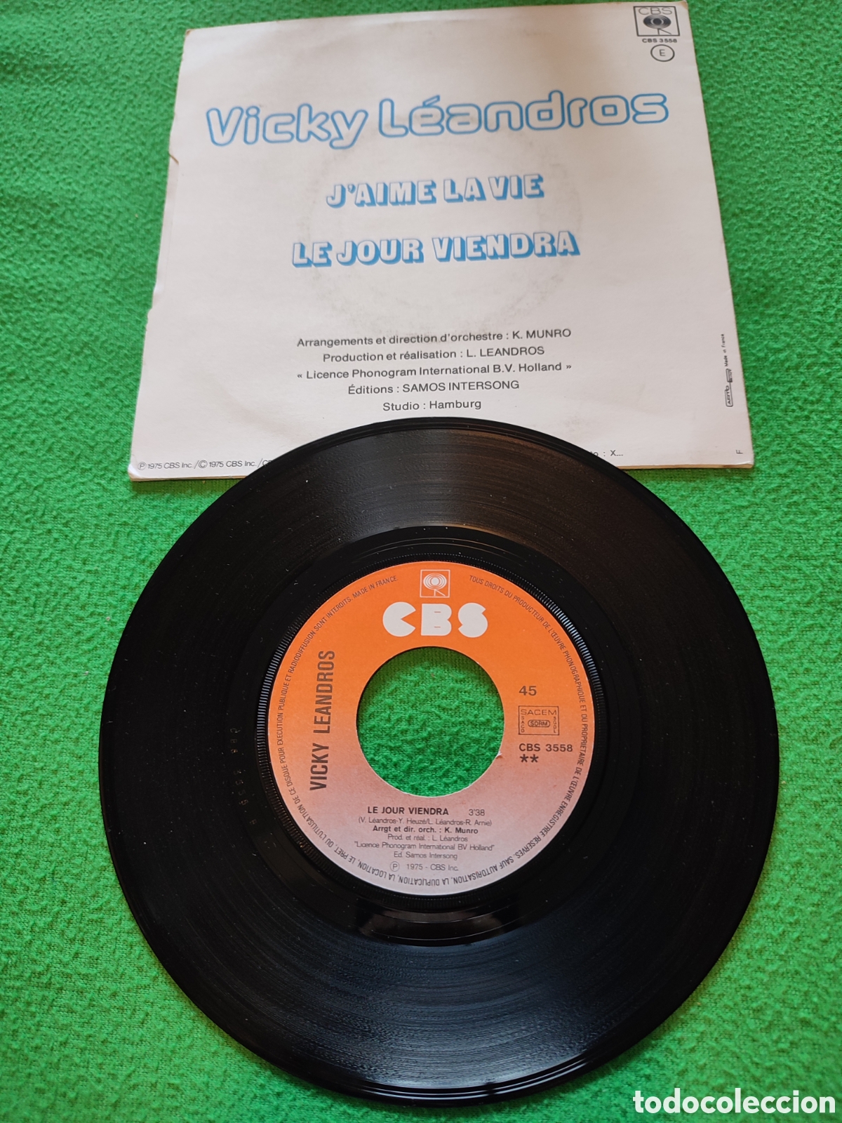 Discos de vinilo: Vicky Leandros - Jaime la vie - Foto 2