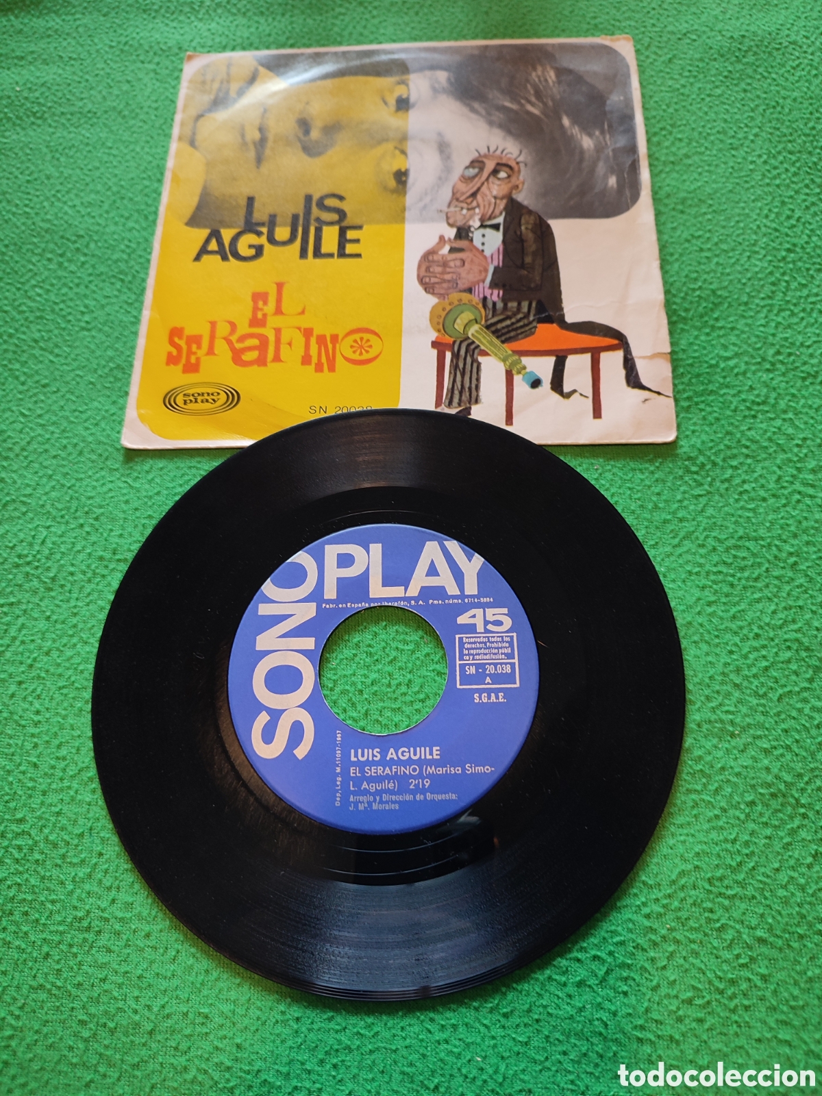 Discos de vinilo: Luis Aguil&eacute; - El Serafino - Foto 1