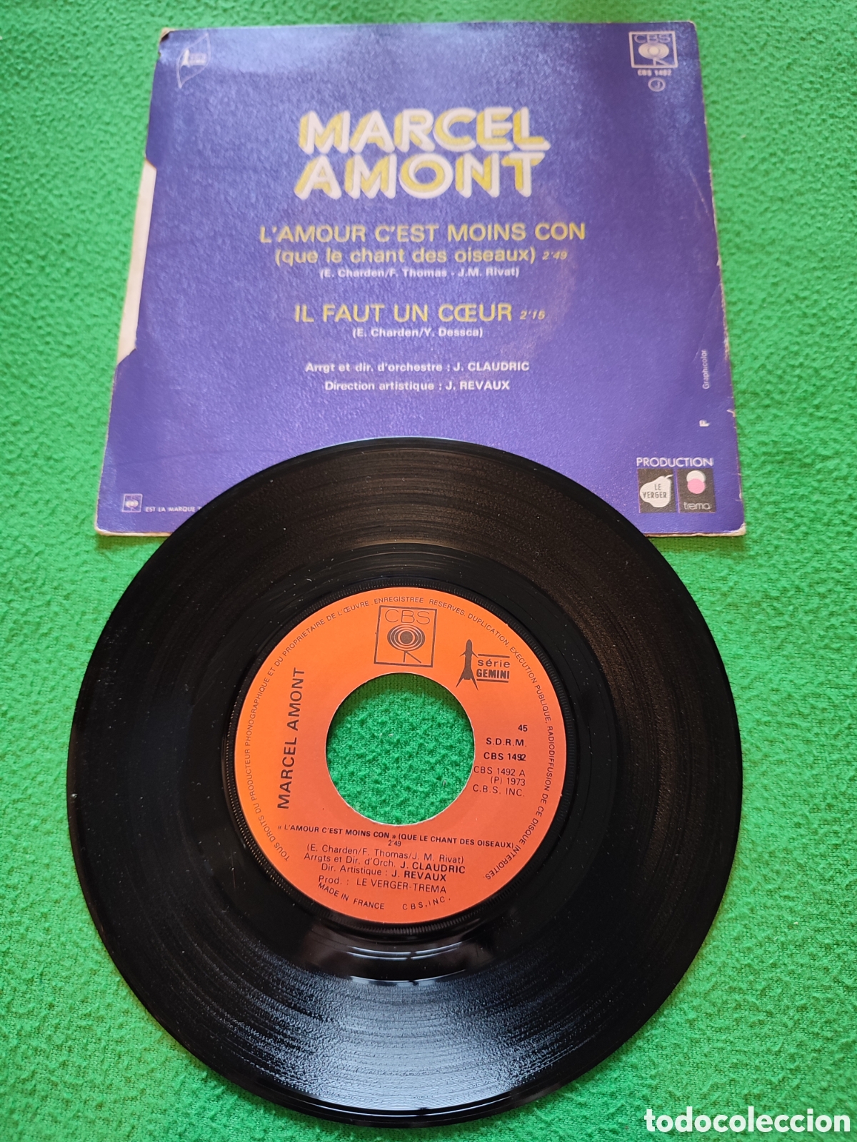 Discos de vinilo: Marcel Amont - Lamour Cest moins - Foto 2