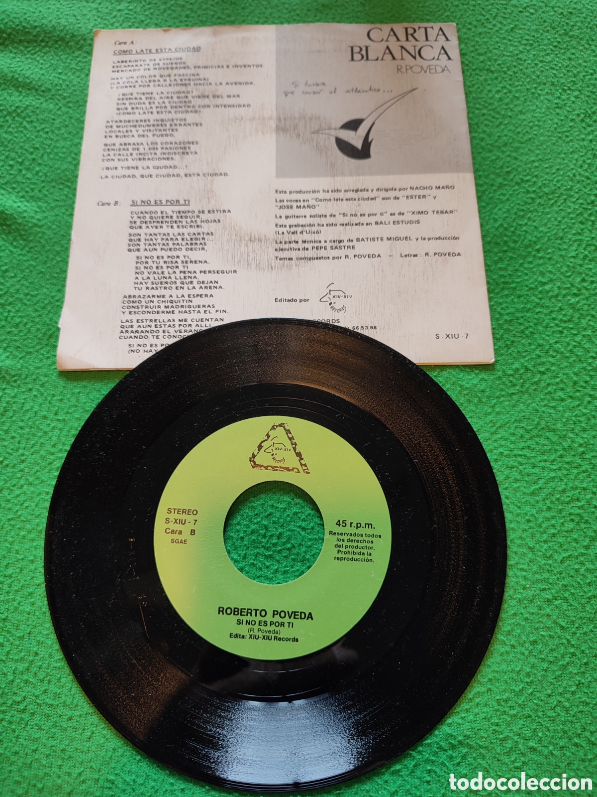 Discos de vinilo: Roberto Poveda - Como late esta ciudad - Foto 2