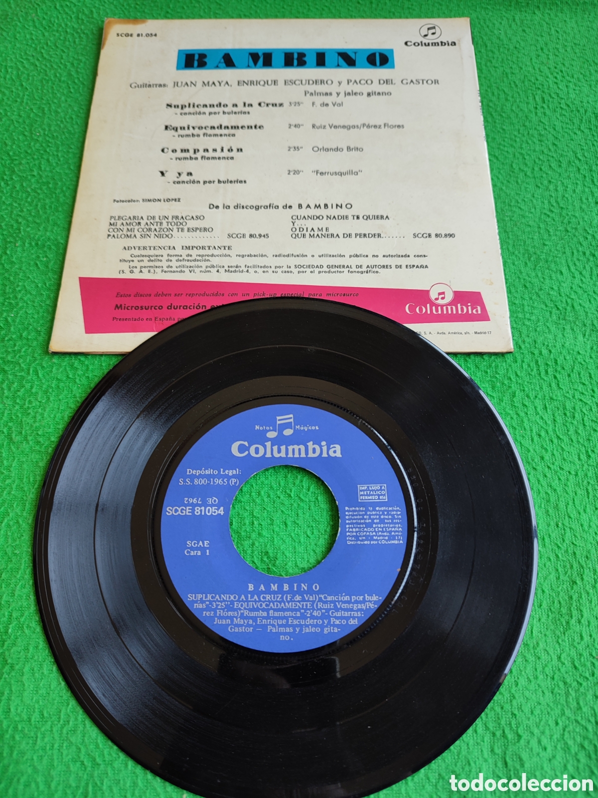 Discos de vinilo: Bambino - Suplicando a la cruz - + 3 - Foto 2