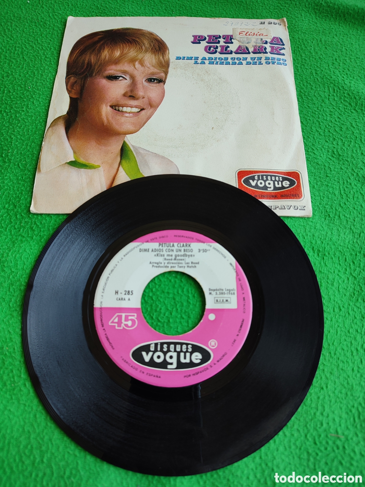 Discos de vinilo: Petula Clark - Dime adi&oacute;s con un beso - Foto 2