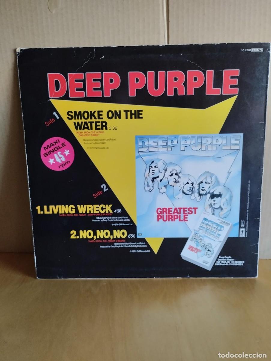 Discos de vinilo: DEEP PURPLE ---- SMOKE ON THE WATER - MAXI - Foto 2