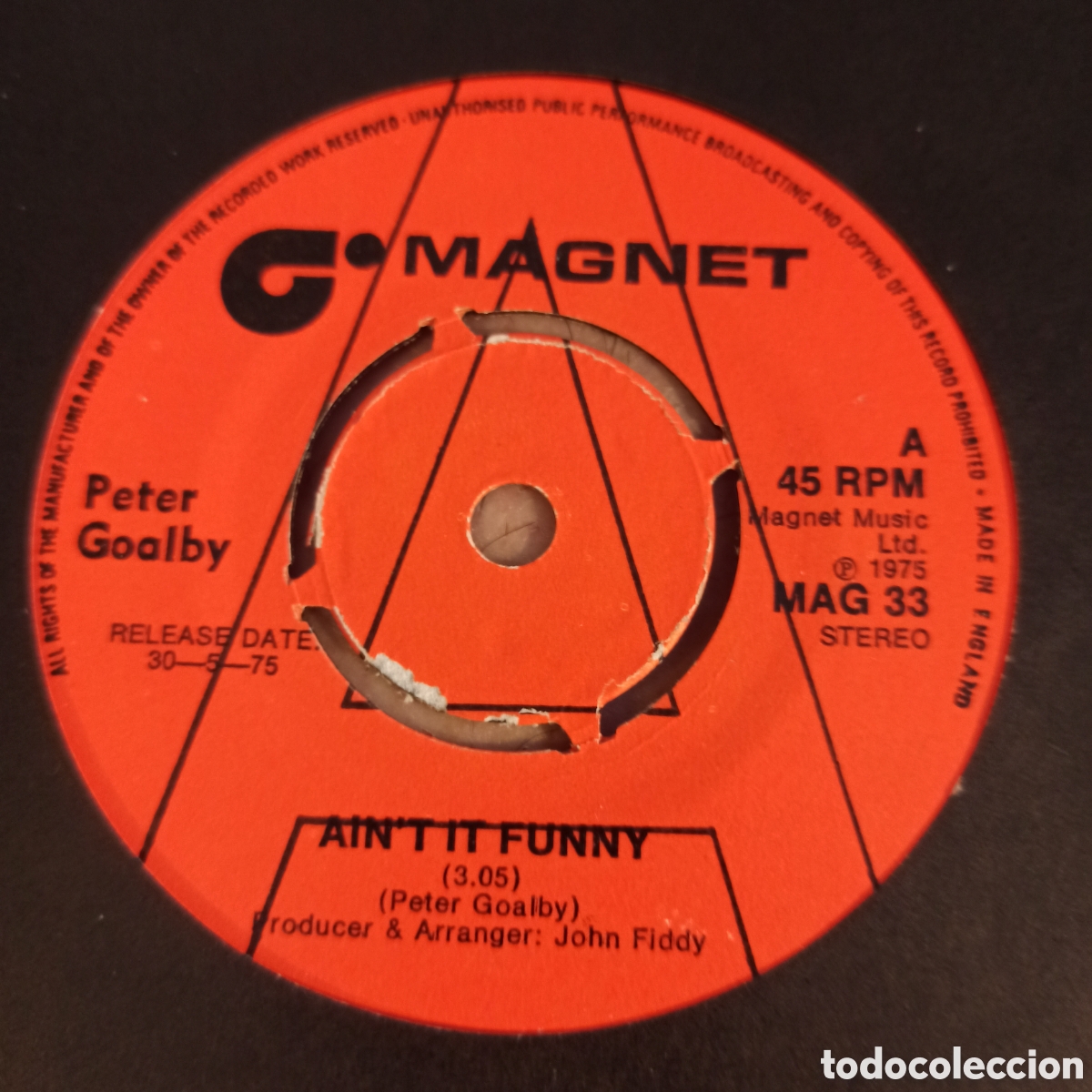 Discos de vinilo: Peter Goalby &ndash; Aint It Funny (Promo) - Foto 1
