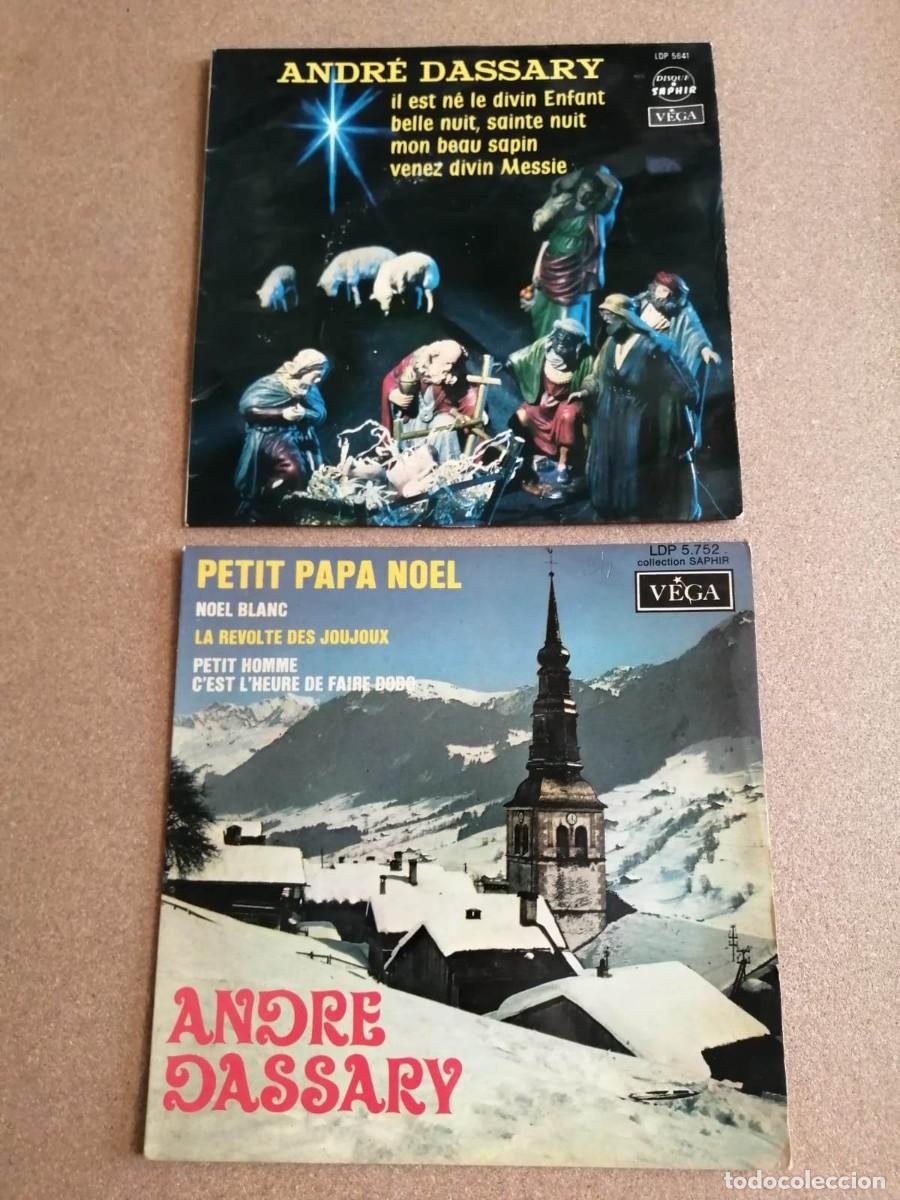 Discos de vinilo: DISCO SINGLE. DOS DISCOS ANDRE DASSARY (TEMAS NAVIDE&Ntilde;OS) - Foto 1