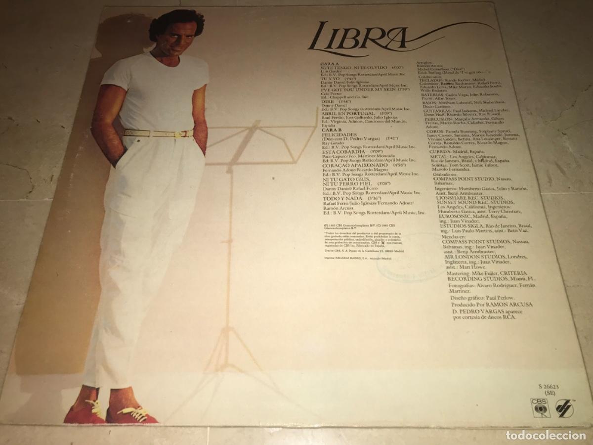 Discos de vinilo: JULIO IGLESIAS-LIBRA-GATEFOLD - Foto 2