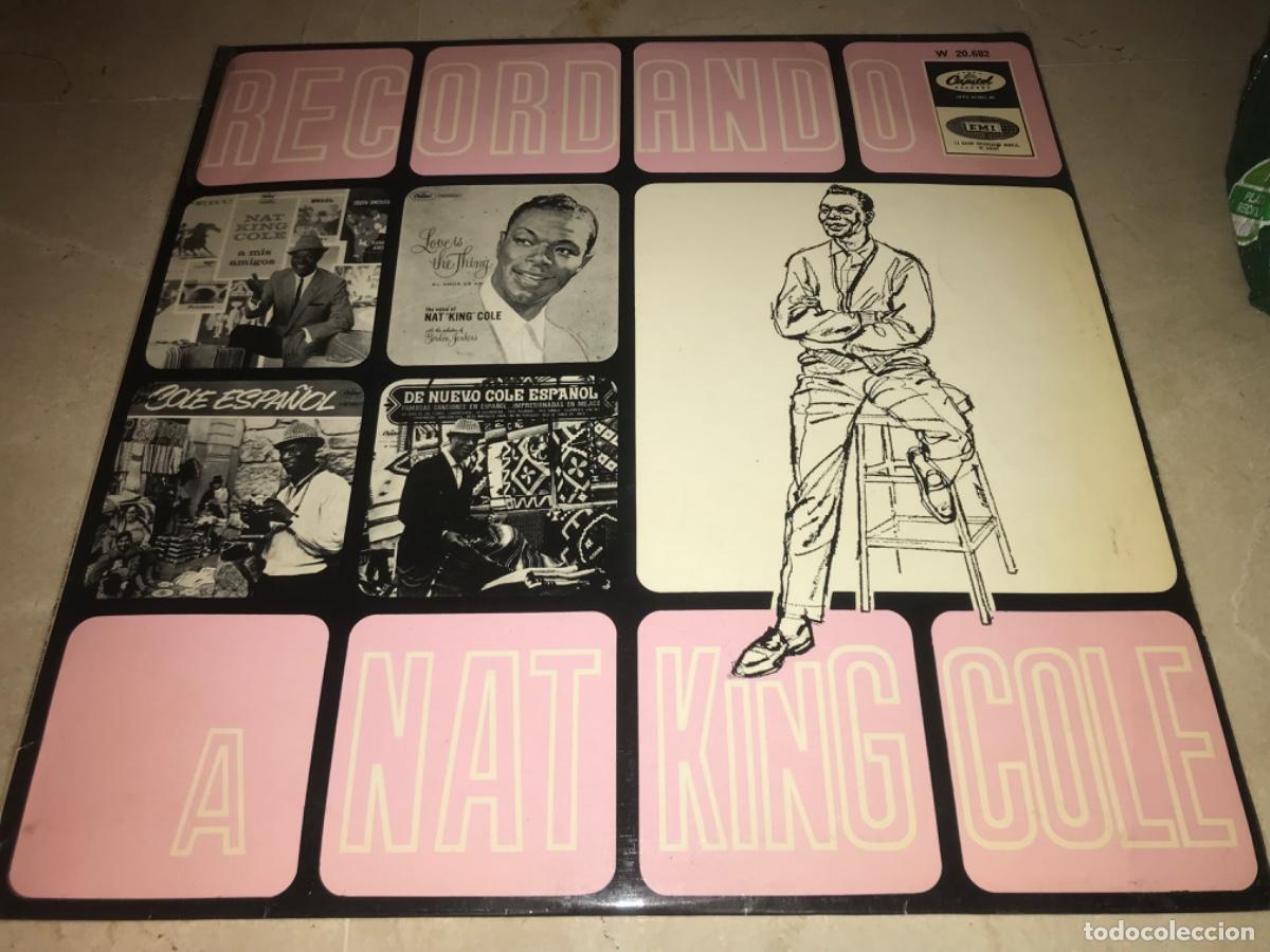 Discos de vinilo: RECORDANDO A NAT KING COLE-ORIGINAL ESPA&Ntilde;OL 1965 - Foto 1