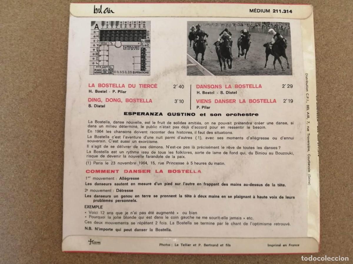 Discos de vinilo: DISCO SINGLE. VIENS DANSER LA BOSTELLA - Foto 2