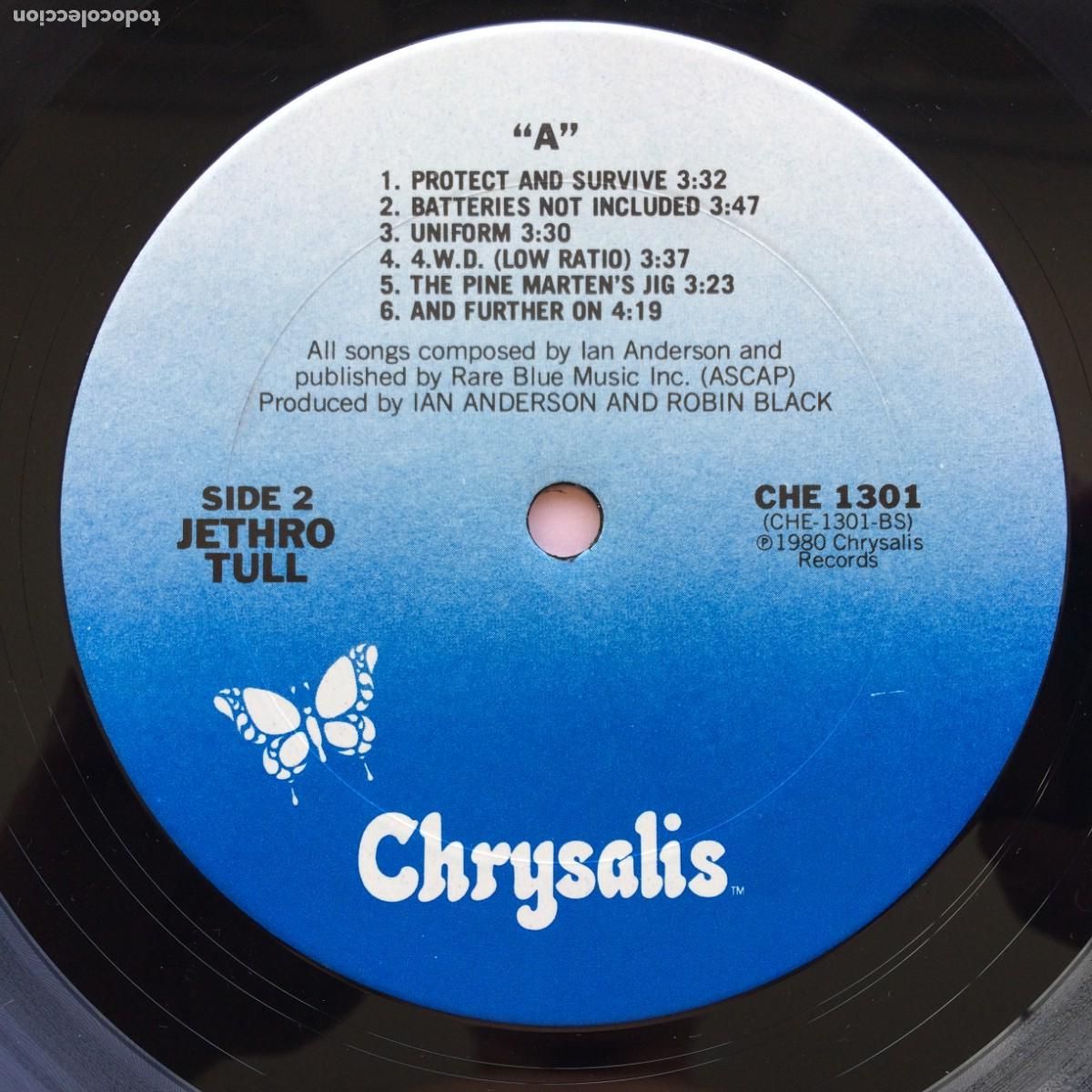 Discos de vinilo: Jethro Tull &lrm;&ndash; A , Scandinavia 1980 Chrysalis - Foto 3