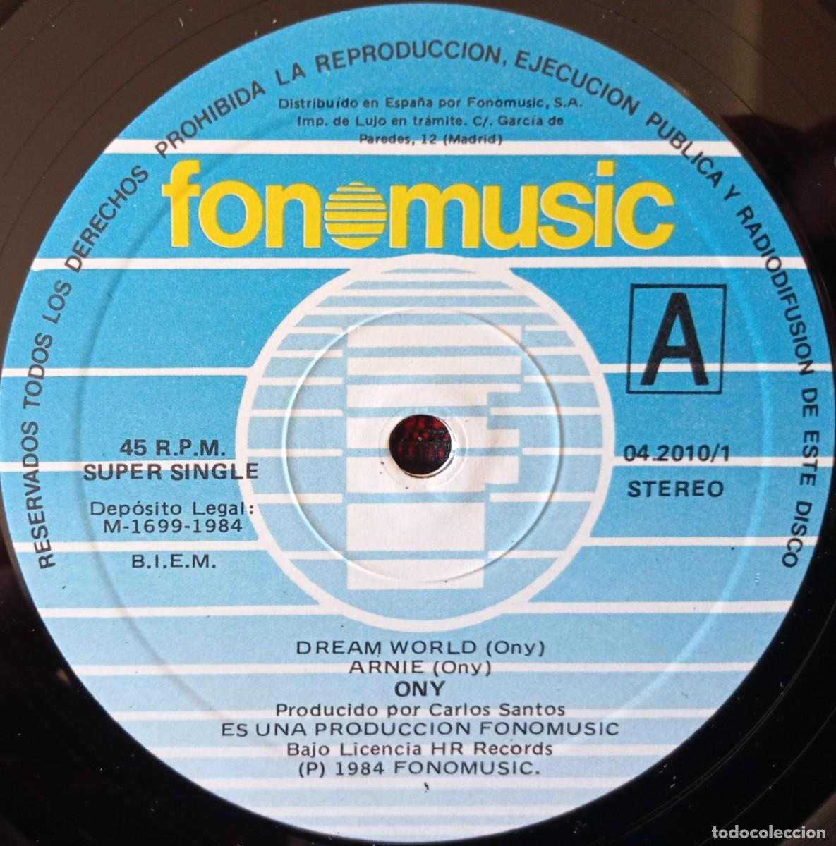 Discos de vinilo: ONY ** Dream World ** MAXI SINGLE VINILO ORIGINAL 1984 - Foto 3