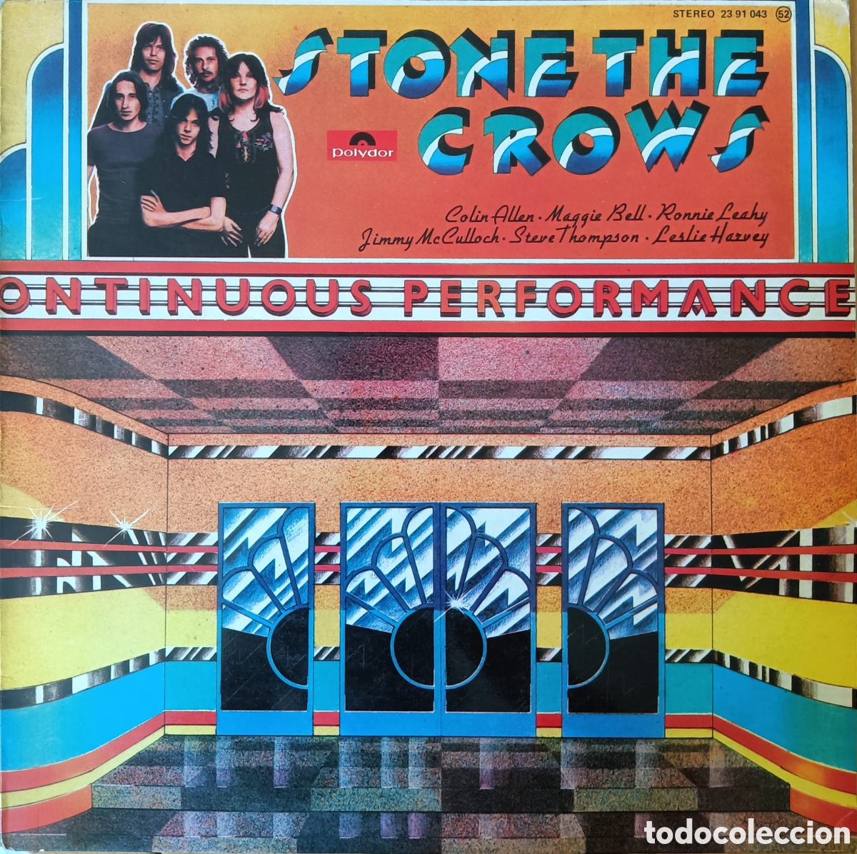 Discos de vinilo: Stone The Crows - Ontinuous Performance, 1972 - Foto 1