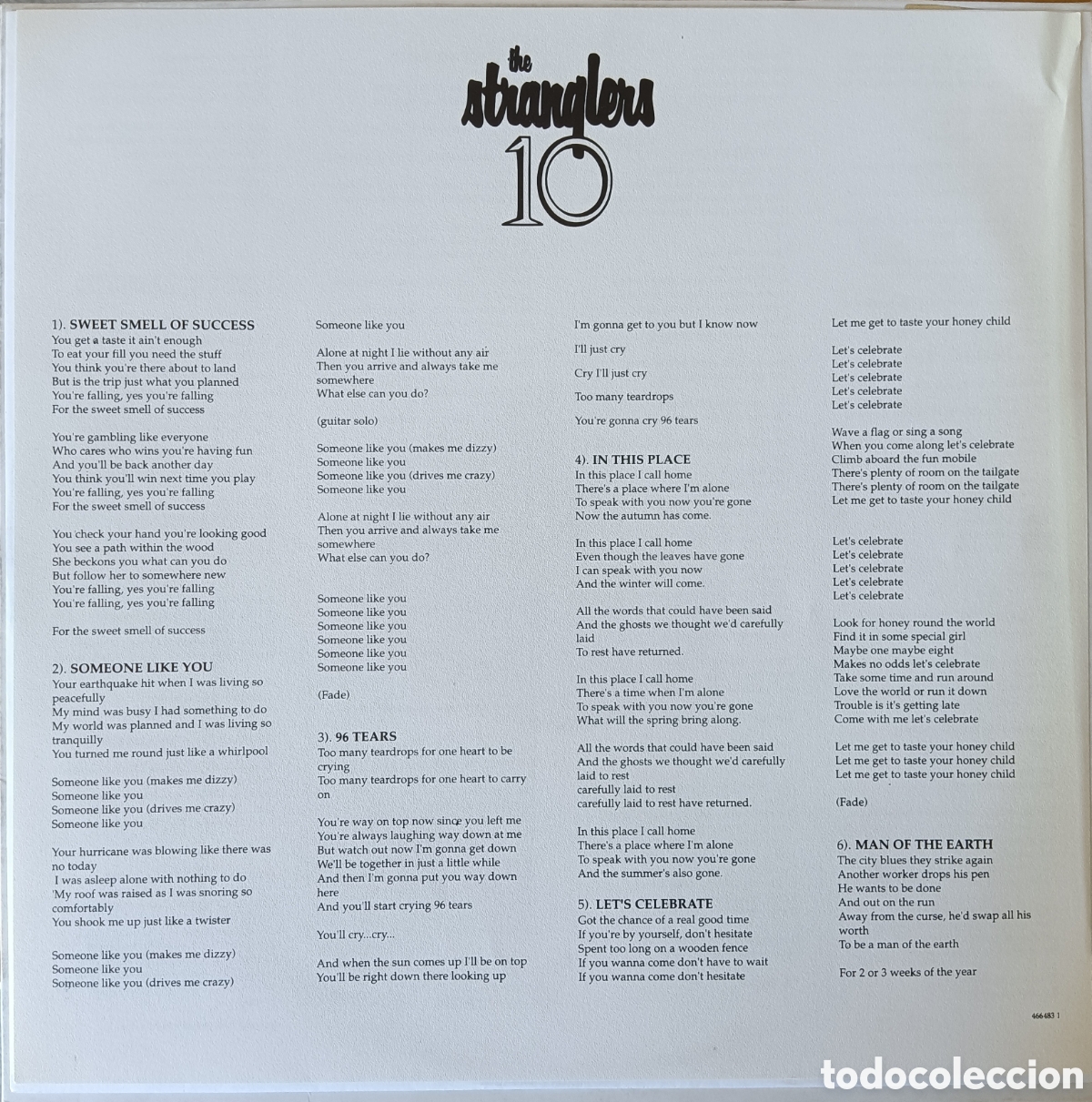 Discos de vinilo: The Stranglers - 10, 1990 - Foto 3