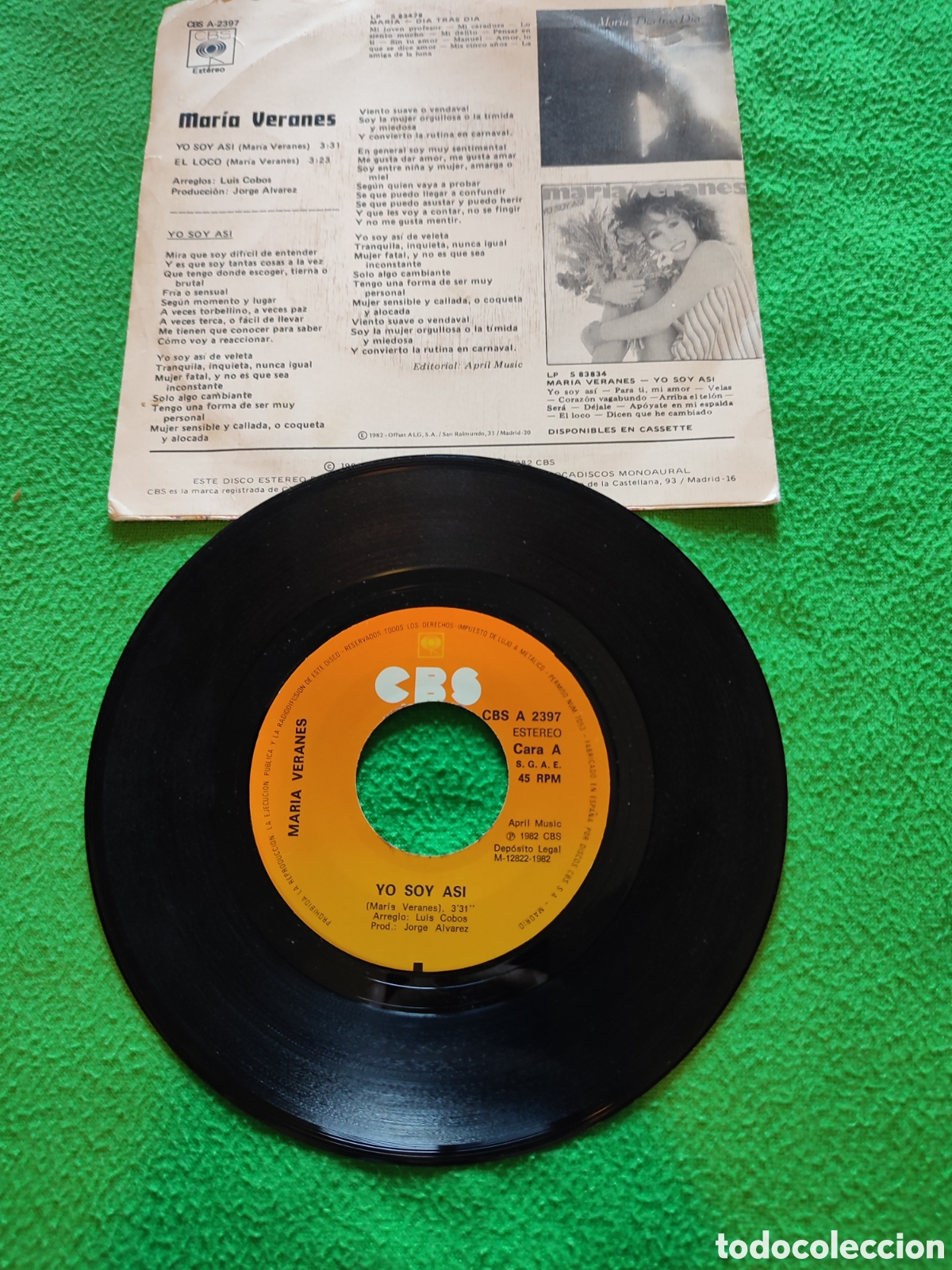 Discos de vinilo: Mar&iacute;a Veranes - Yo soy as&iacute; - Foto 2