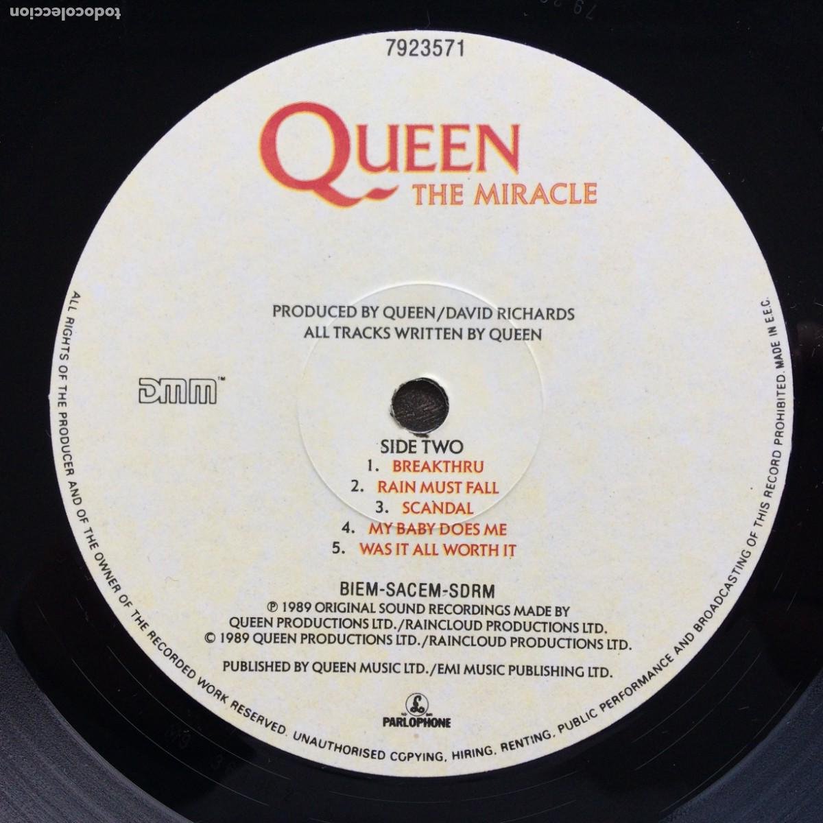  The miracle lp Queen Freddie Mercury 1989 7923571