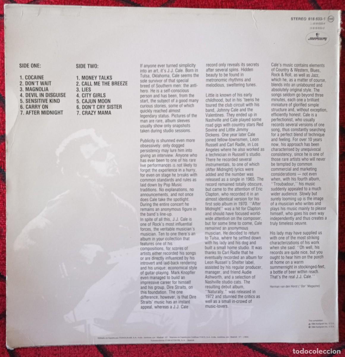 Discos de vinilo: J.J. CALE ** Special Edition ** VINILO LP REEDICION 1989? - Foto 2
