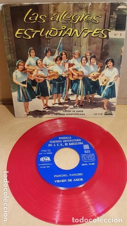 Discos de vinilo: LAS ALEGRES ESTUDIANTES La Tuna Compostelana 1961 vinilo single - Foto 1