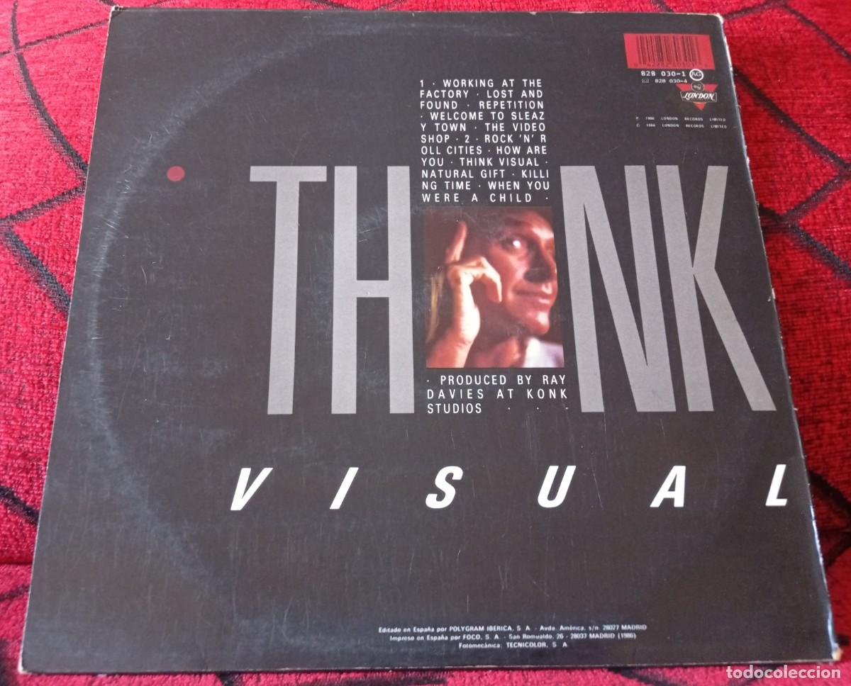 Discos de vinilo: THE KINKS ** Think Visual ** VINILO LP ORIGINAL 1986 CON ENCARTE - Foto 2
