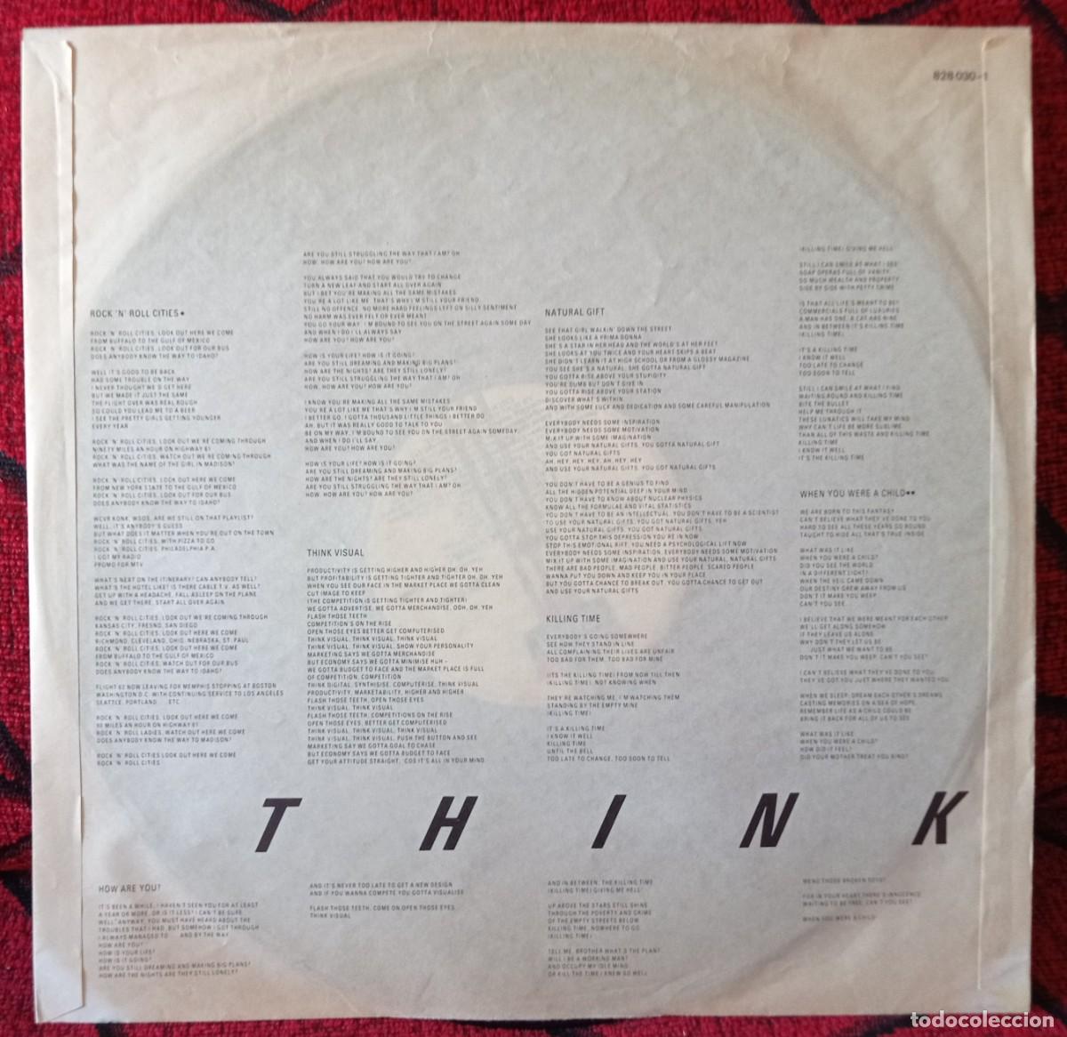 Discos de vinilo: THE KINKS ** Think Visual ** VINILO LP ORIGINAL 1986 CON ENCARTE - Foto 5