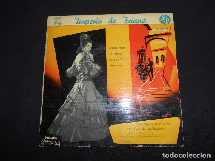 Discos de vinilo: IMPERIO DE TRIANA // MANUELA RAMOS + 3 // PHILIPS 421 229 PE - Foto 1
