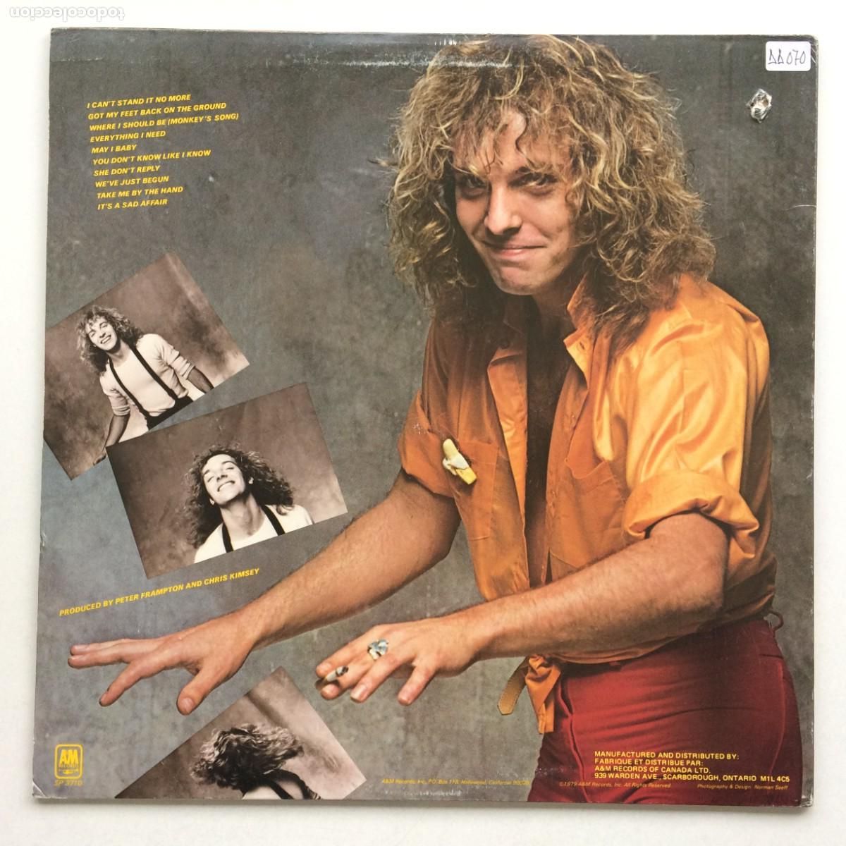 Discos de vinilo: Peter Frampton &lrm;&ndash; Where I Should Be , Canada 1979 A&M Records - Foto 2