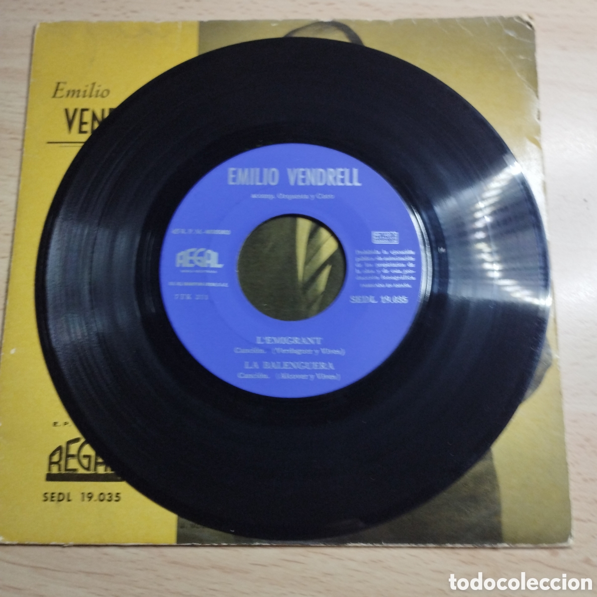 Discos de vinilo: EP 7&rdquo; Emili Vendrell 196? L emigrant + 3 - Foto 4