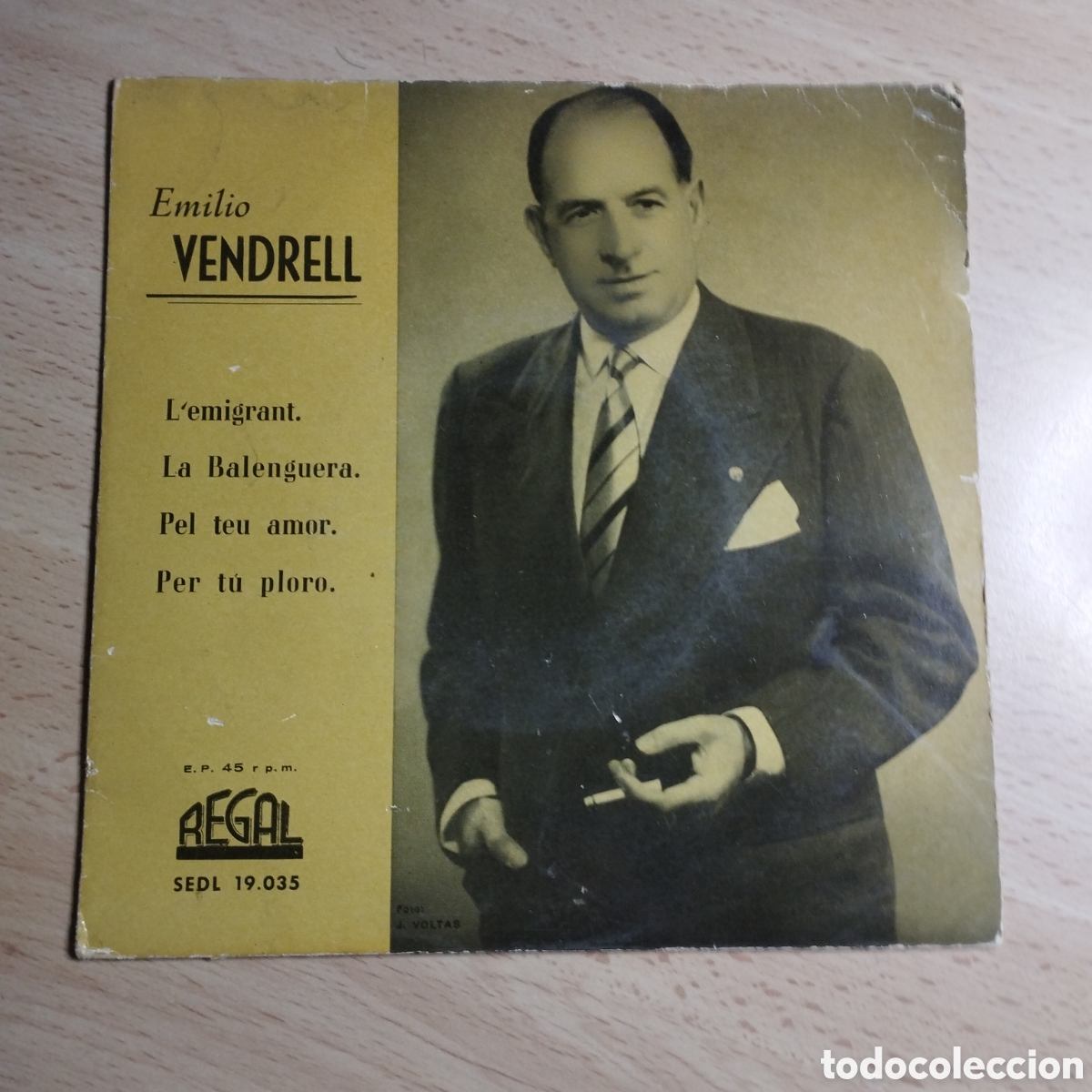 Discos de vinilo: EP 7&rdquo; Emili Vendrell 196? L emigrant + 3 - Foto 1