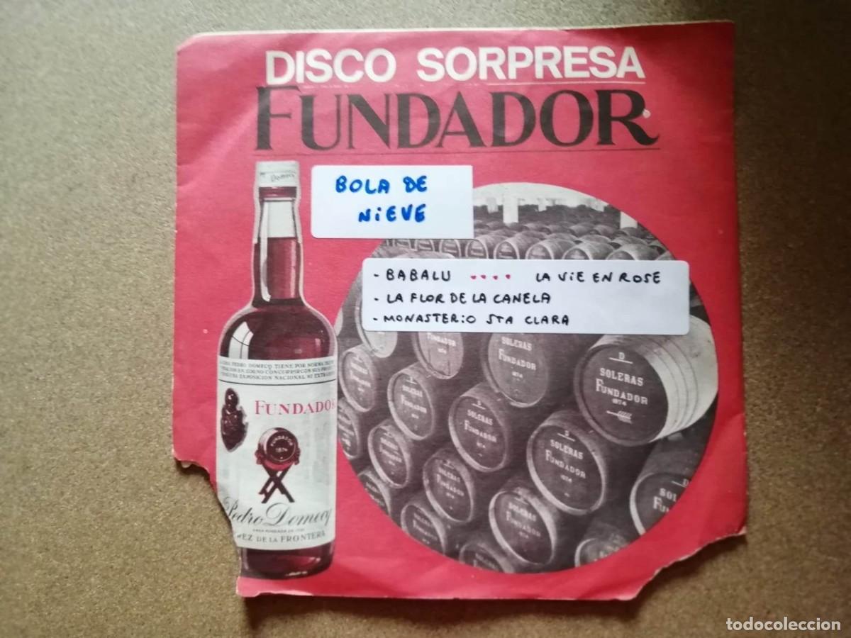 Vinyl-Schallplatten: DISCO SINGLE FUNDADOR. BOLA DE NIEVE (LA VIE EN ROSE - LA FLOR DE LA CANELA - BABALU - ...