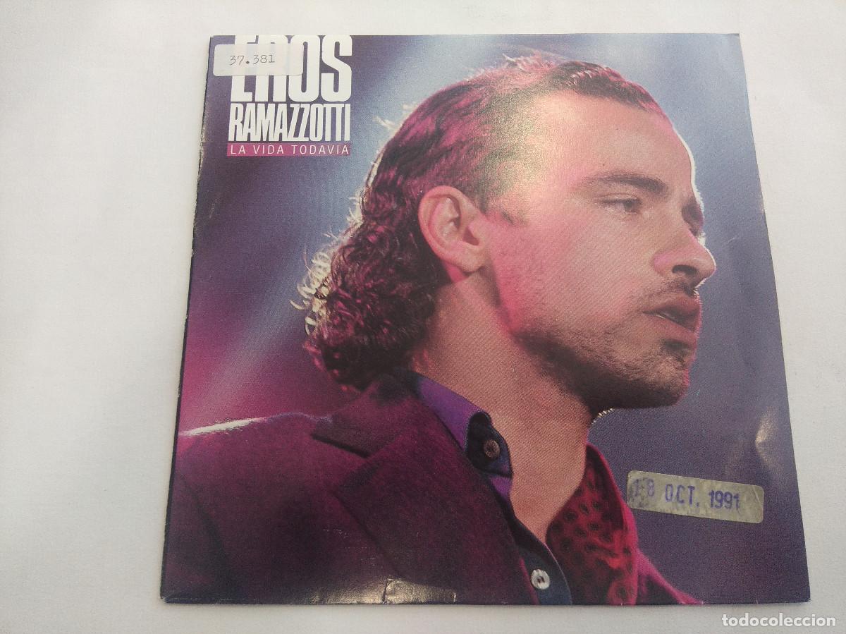 Discos de vinilo: EROS RAMAZZOTTI/LA VIDA TODAVIA/SINGLE. - Foto 1