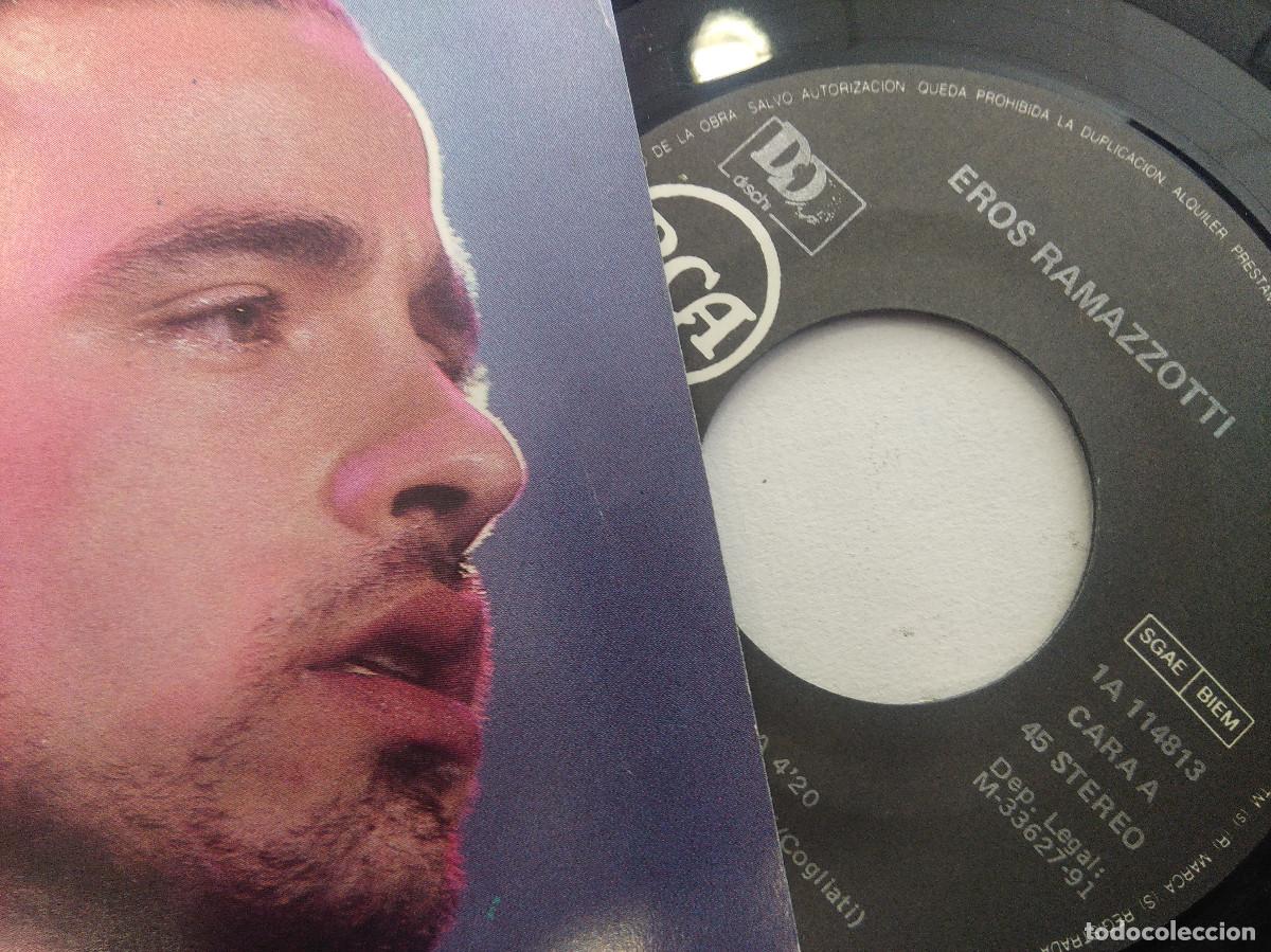 Discos de vinilo: EROS RAMAZZOTTI/LA VIDA TODAVIA/SINGLE. - Foto 2